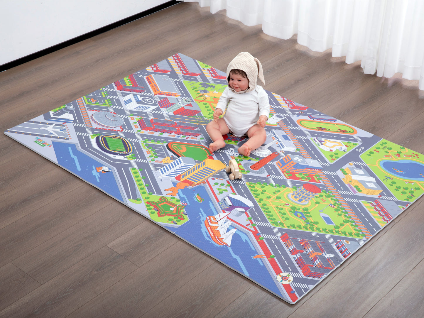 Baltimore Matropolis™ – City Play Mat for Kids (6ft x 4ft)