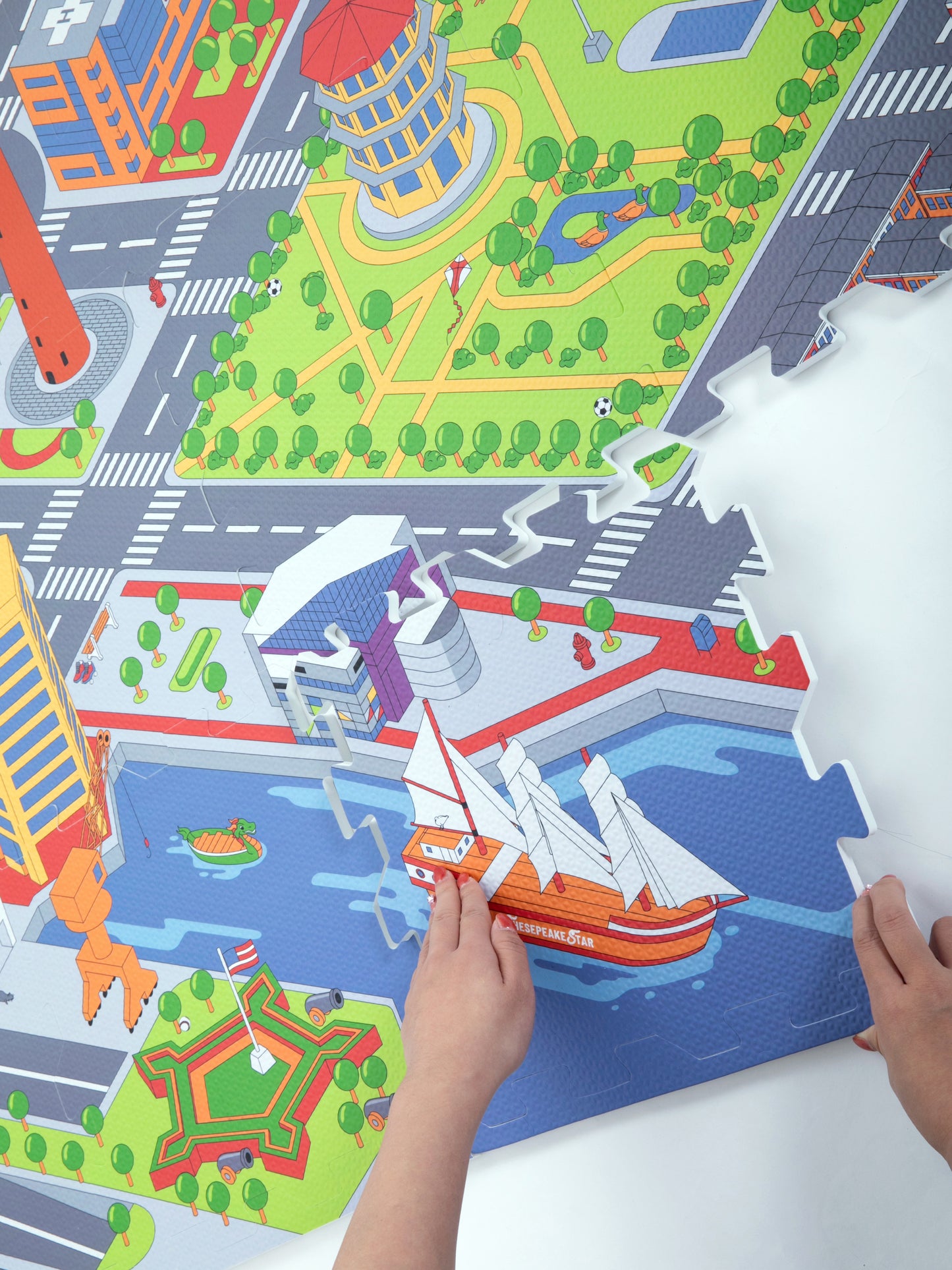 Baltimore Matropolis™ – City Play Mat for Kids (6ft x 4ft)